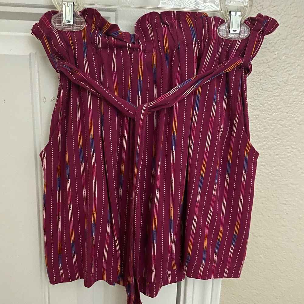 Maroon Mini Skirt